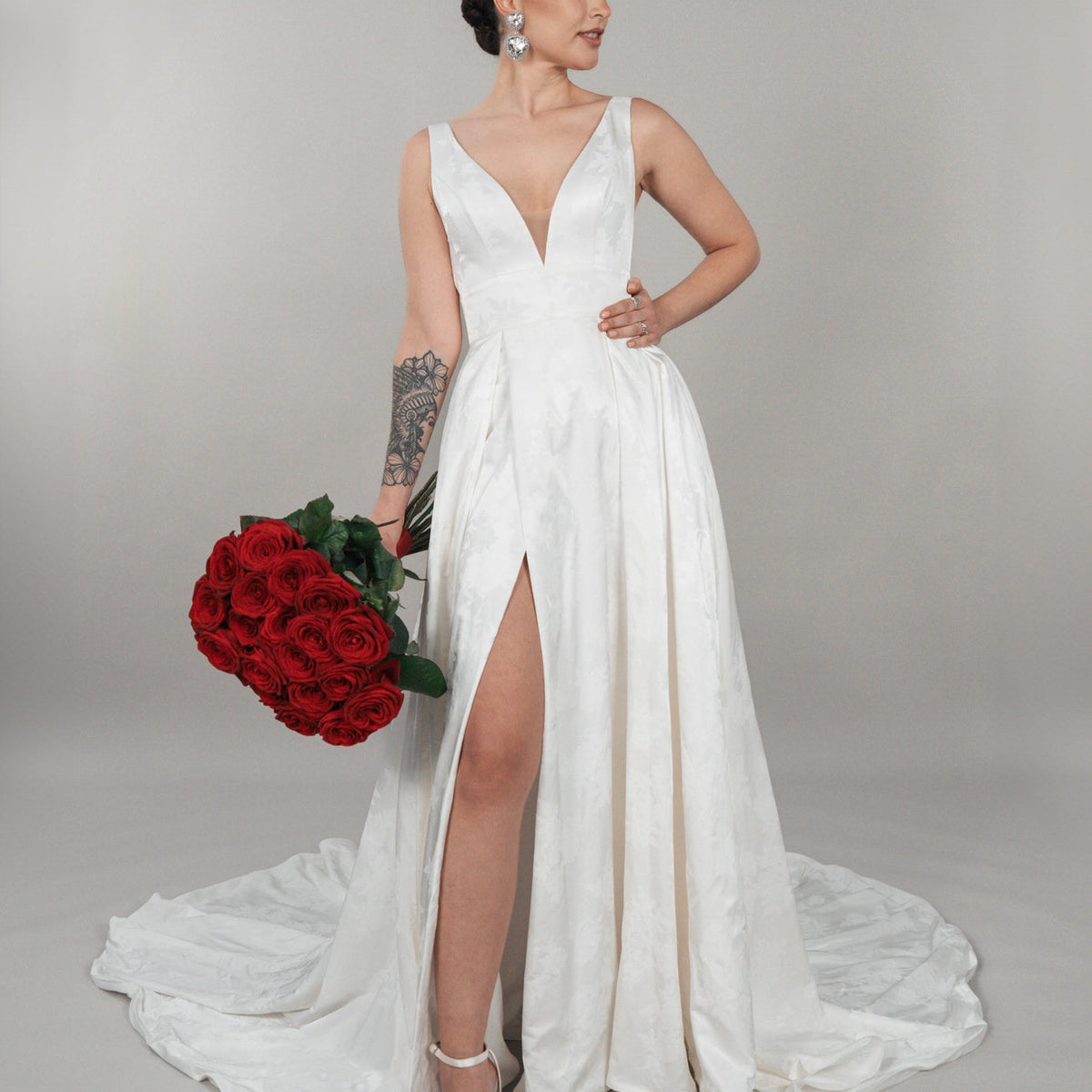 BC25-A05 Brocade Wedding Dress